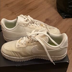 Nike Air Force 1 Crater  Cream/ Off white Casual Sneakers